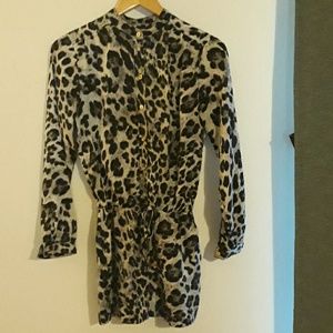 NBW MICHAEL KORS ANIMAL PRINT ROMPER